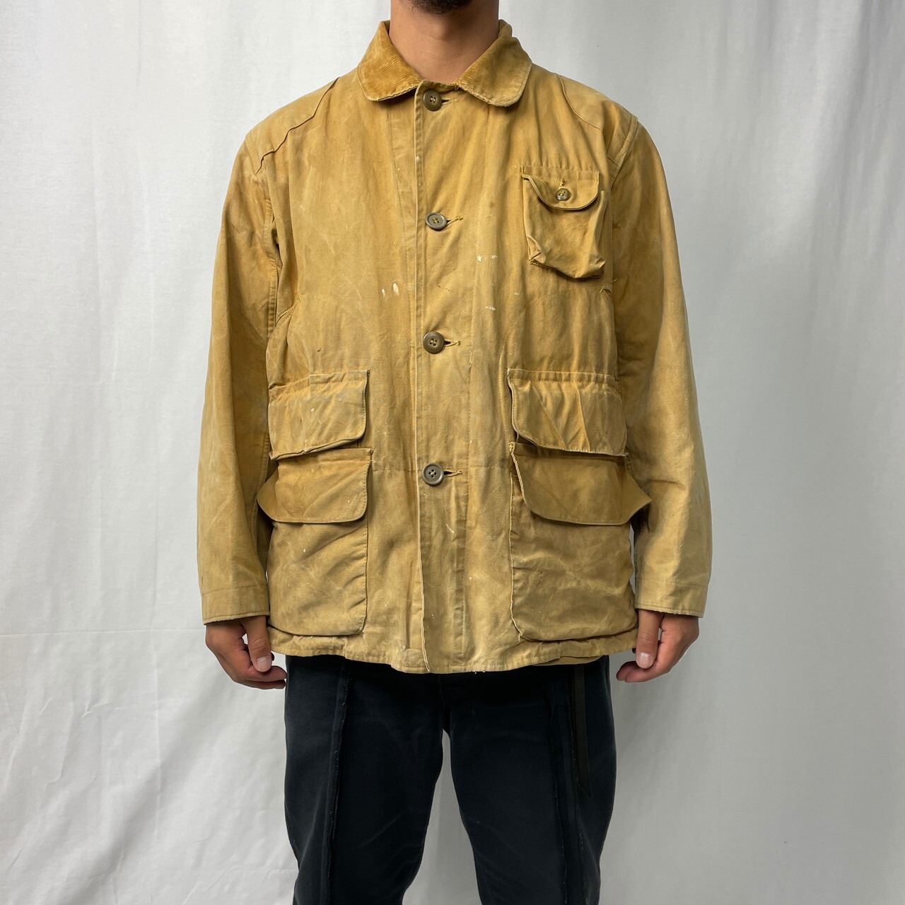 50〜60年代 RED HEAD コーデュロイ襟 ダック地 ハンティングジャケット  