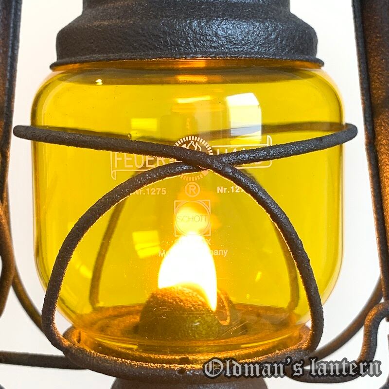 ホヤ FEUERHAND 276 275 イエロー 塗装 グローブ | Oldman's lantern