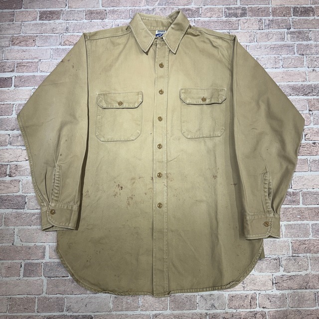 1950s PENNY'S ARMY TWILL SHIRT