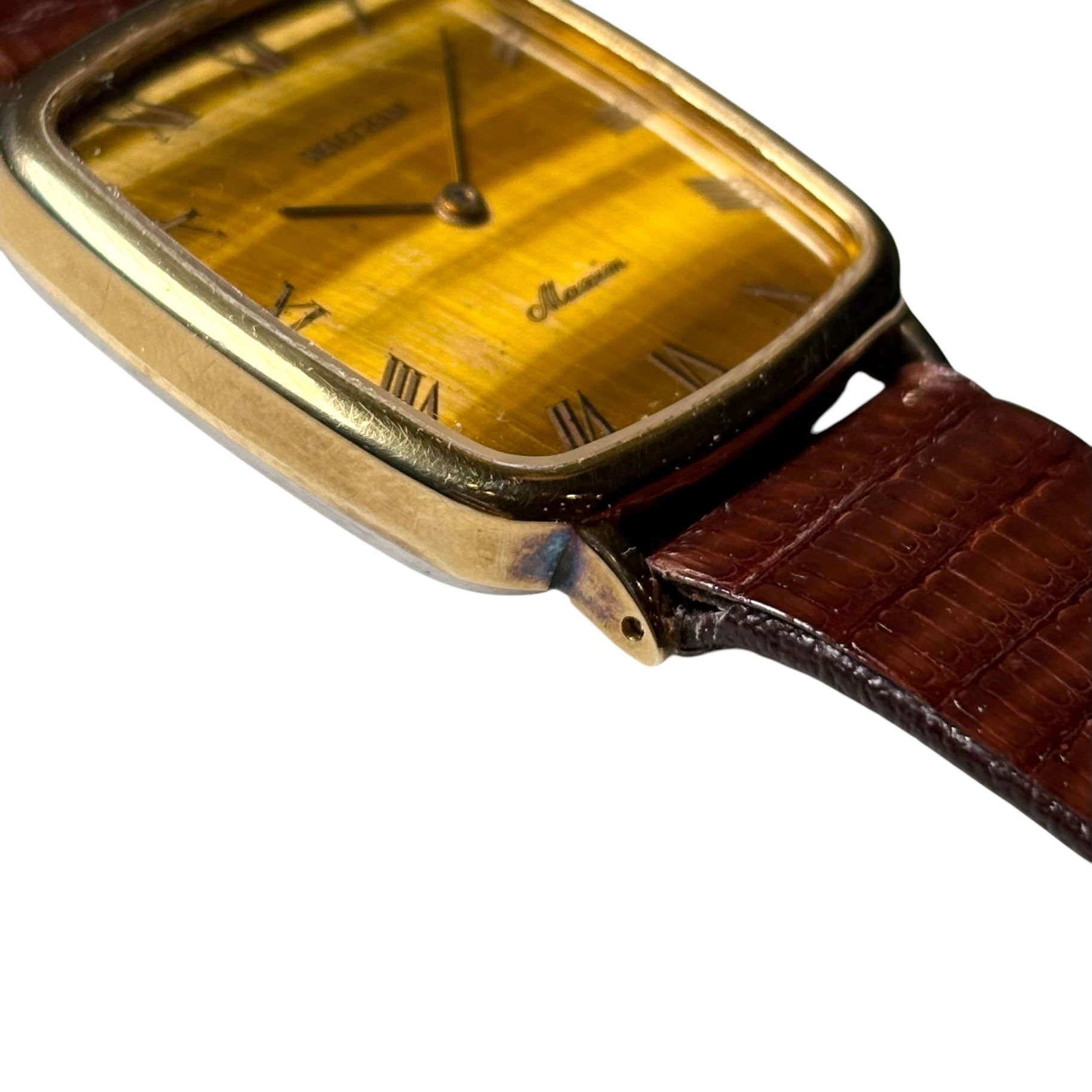vintage WALTHAM Tiger Eye dial manual winding watch “Maxim” | NOIR