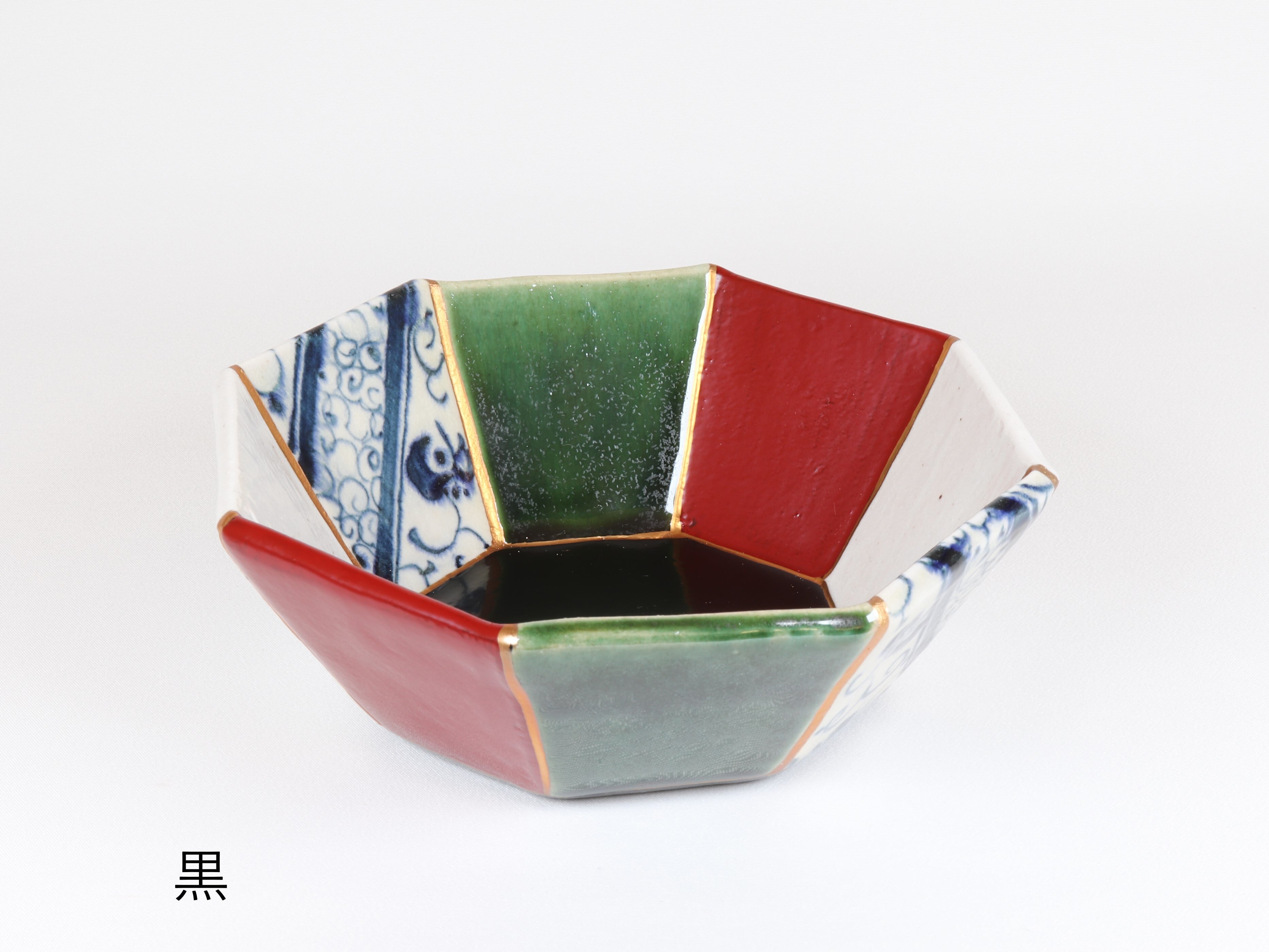 漆陶 つなぎ 八角鉢小 | 宗山窯