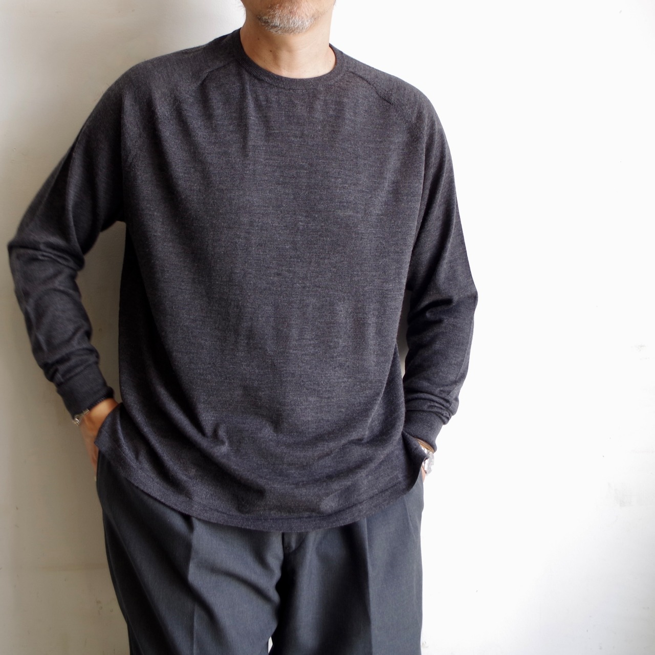 MAYKAM  Wool Silk Smooth Knit