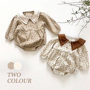 小花柄babyロンパース