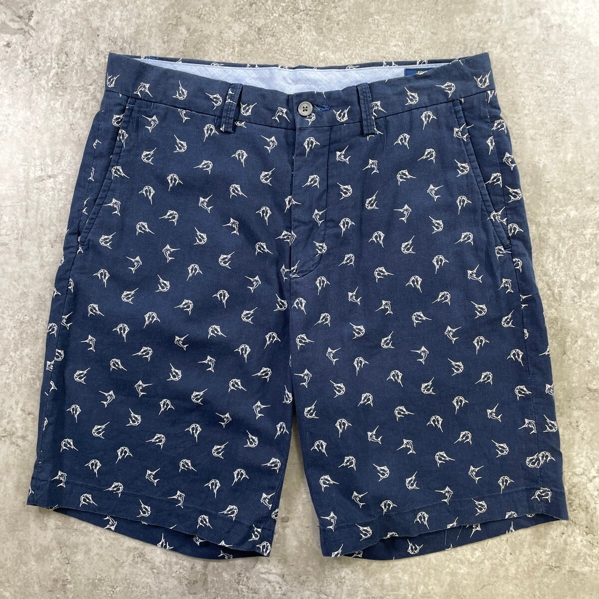 POLO RALPH LAUREN ポロラルフローレン カジキ柄 リネン×コットン