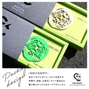 GOOD LUCK / モデル名:達磨(グリーン)/ ゴルフ運を呼び寄せるメタルマーカー