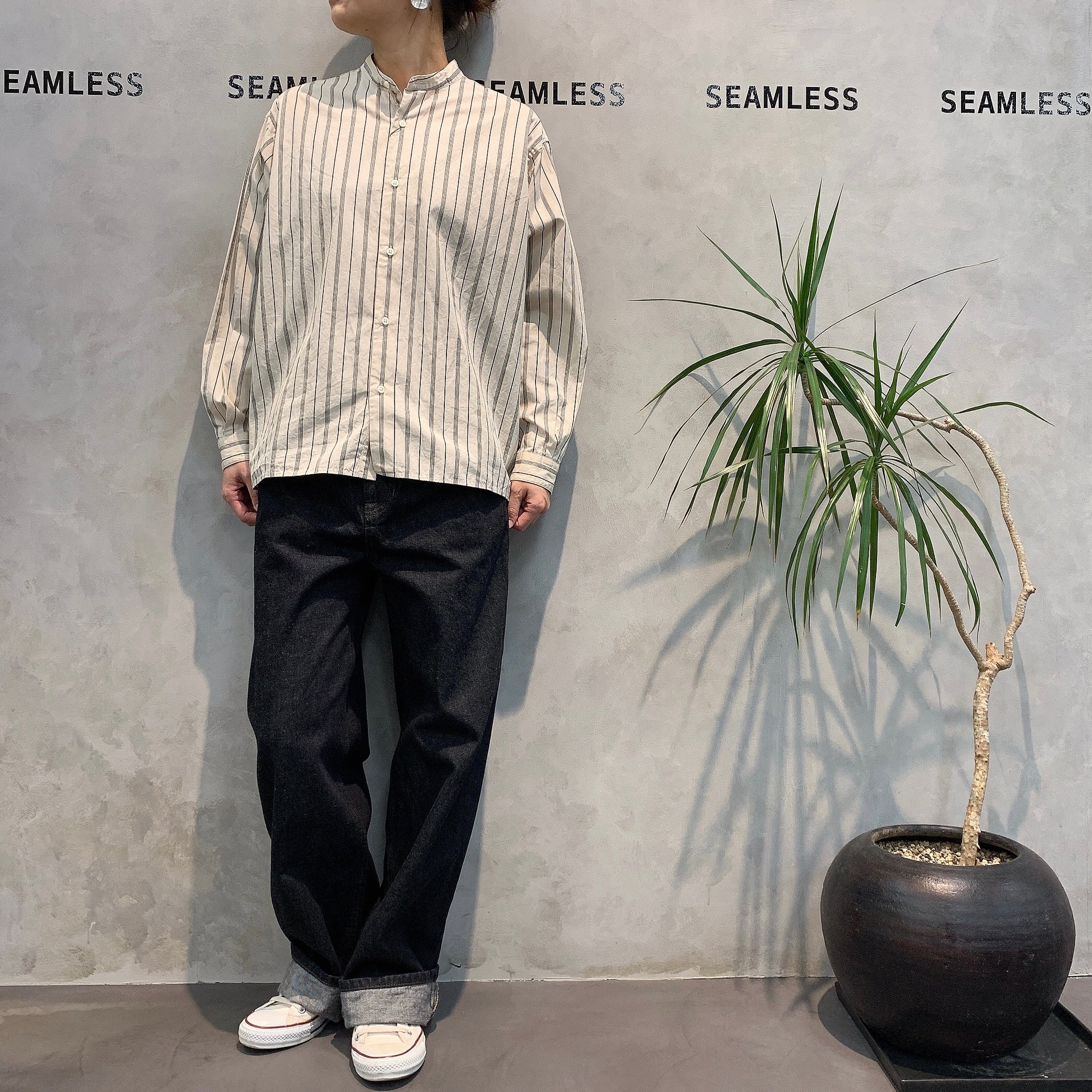 Gymphlex バンドカラーシャツ J-1470 | SEAMLESS