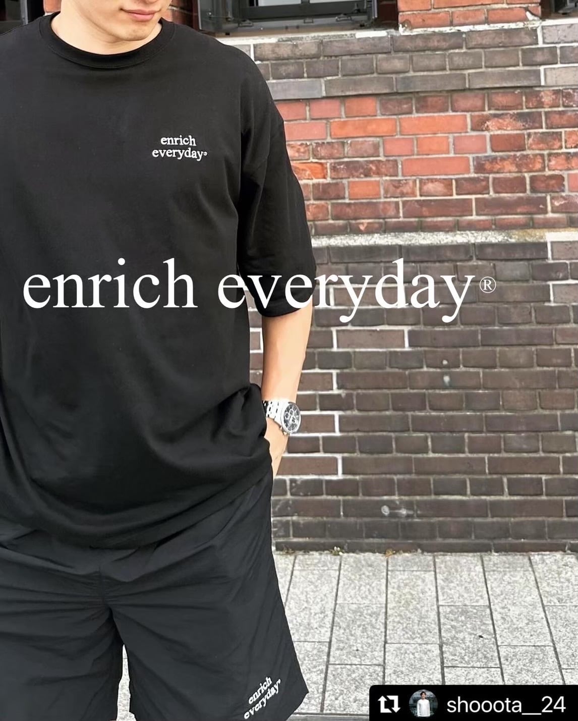 2025年 7月中発送予定）受注生産 everyday BIG T‐shirt 5.6oz／5.6オンス ビッグシルエット Tシャツ（2種展開）