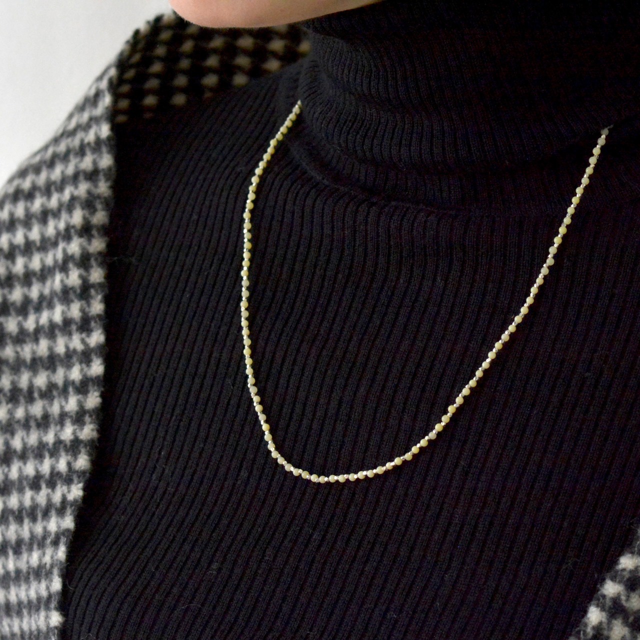 rhythmネックレス　イエロー（S）