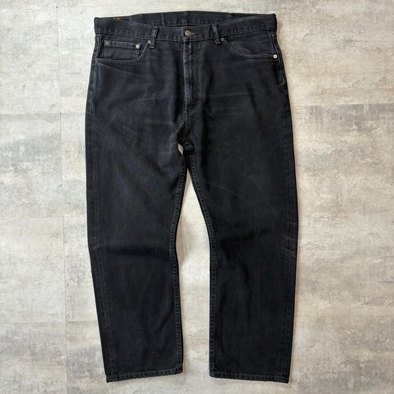 《実寸w40l28》levis505 00s ブラックデニム テーパード No.1303