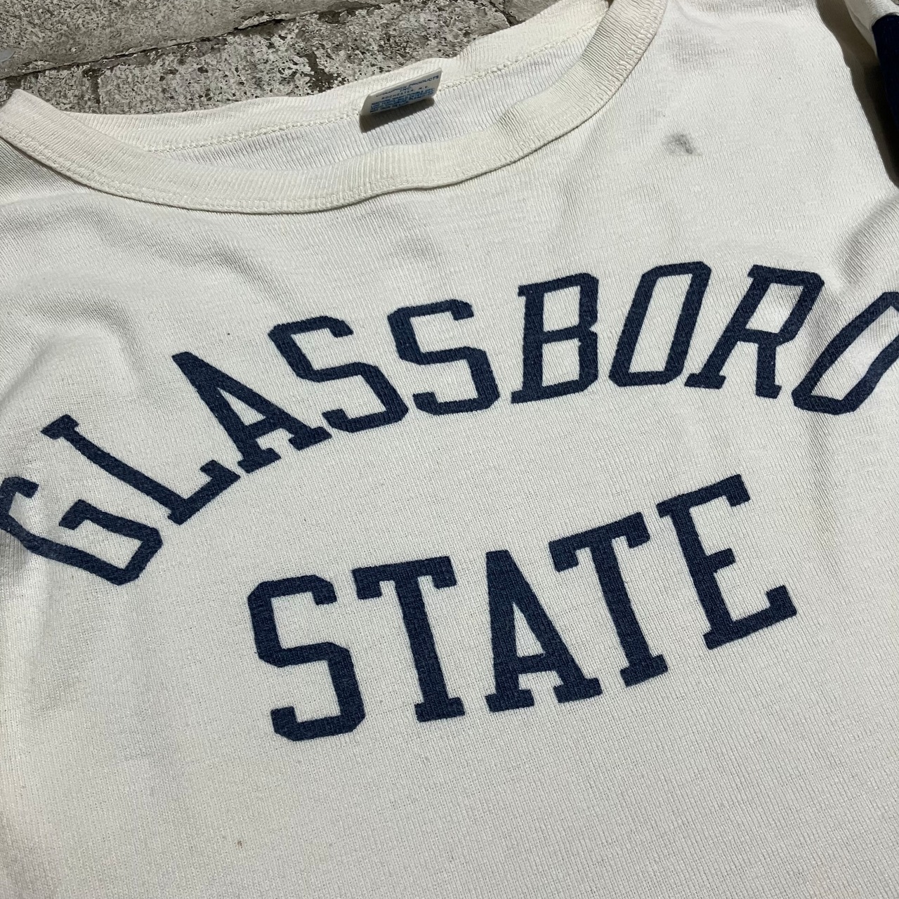 70s Champion / チャンピオン バータグ ベースボールTシャツ 染み込み 