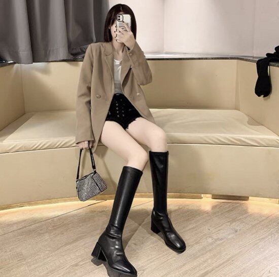 厚底 ロングブーツ レディース 大きいサイズ 履きやすい ジョッキーブーツ エンジニアブーツ レディースファッション コスプレ ウエスタンブーツ おしゃれ ロングブーツ レディース 黒 大きいサイズ ブーツ ロング ミドルブーツ