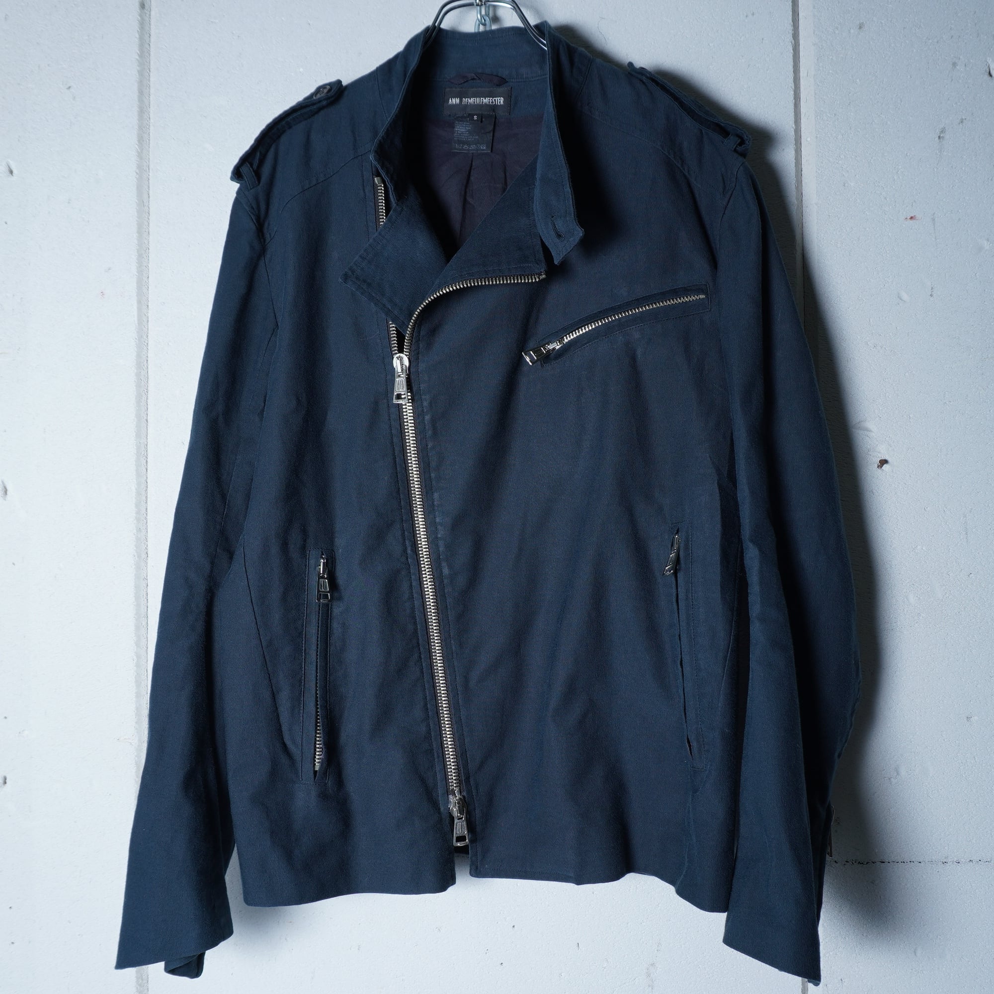 本人期 ANN DEMEULEMEESTER レザージャケット