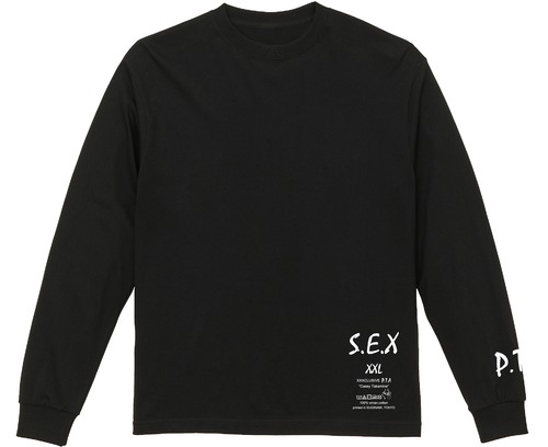 TAG TEAM！（S.E.X × P.T.A）　L/S Tee　black/white