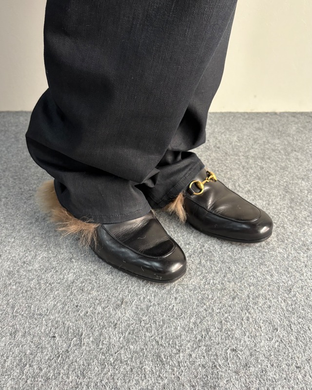 【GUCCI】princetown horsebit leather mule