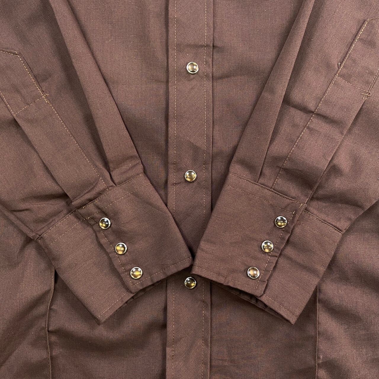 70年代 USA製 JC Penney 長袖ウエスタンシャツ Permanent Press メンズ 