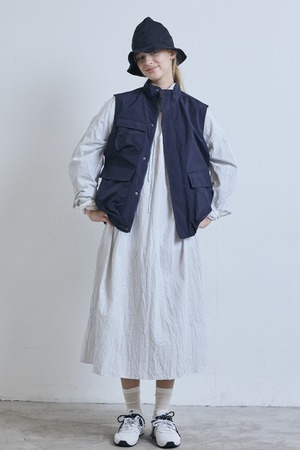 g_676 VINTAGE CLOTH ZIPUP VEST