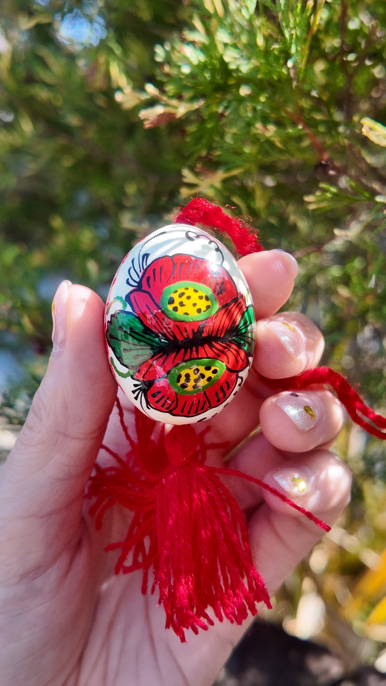 装飾用木製プィサンカ　小（イースターエッグ）　コロミヤモデル　 - 11