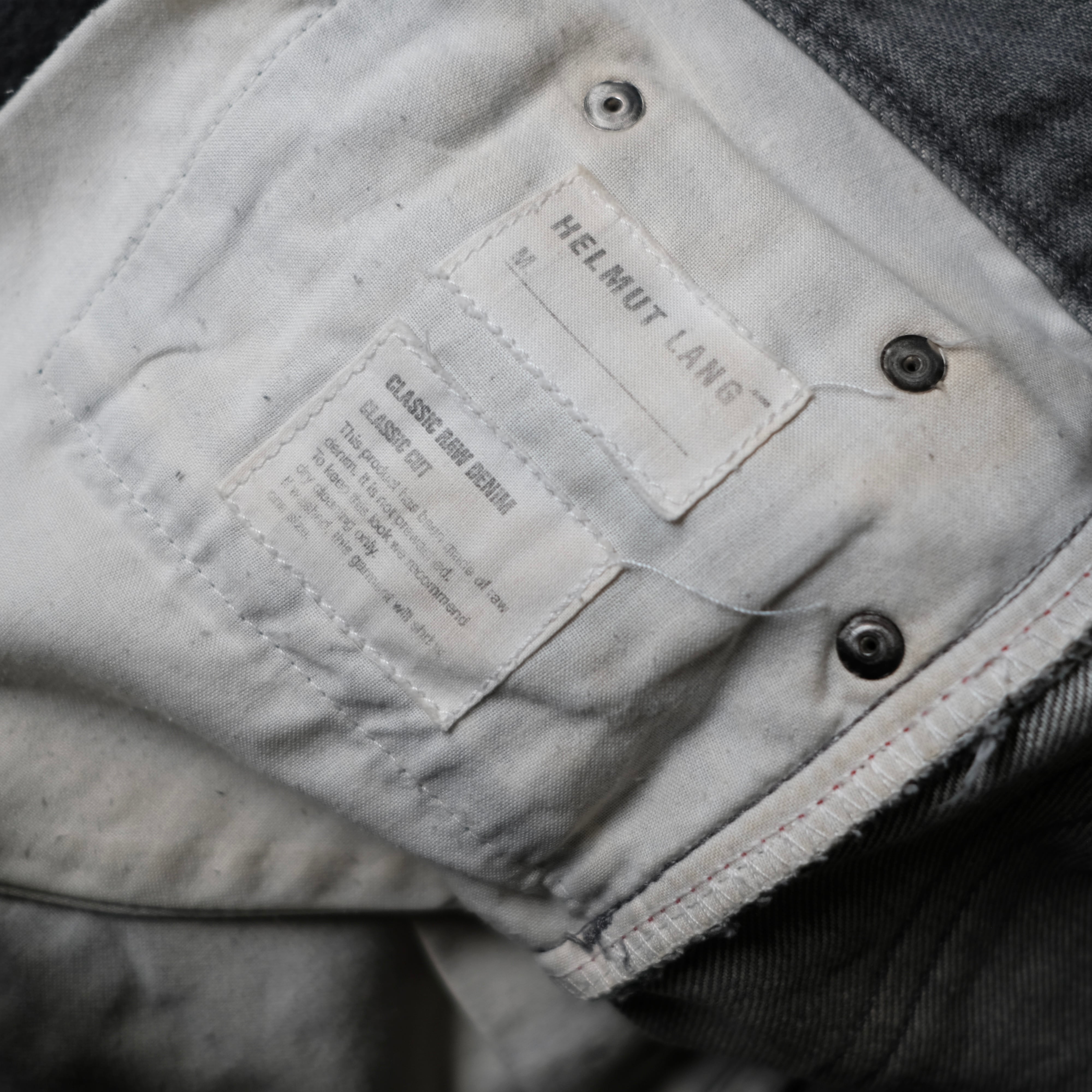 HELMUT LANG 1998 本人期 OLD MODEL CLASSIC CUT DENIM PANTS