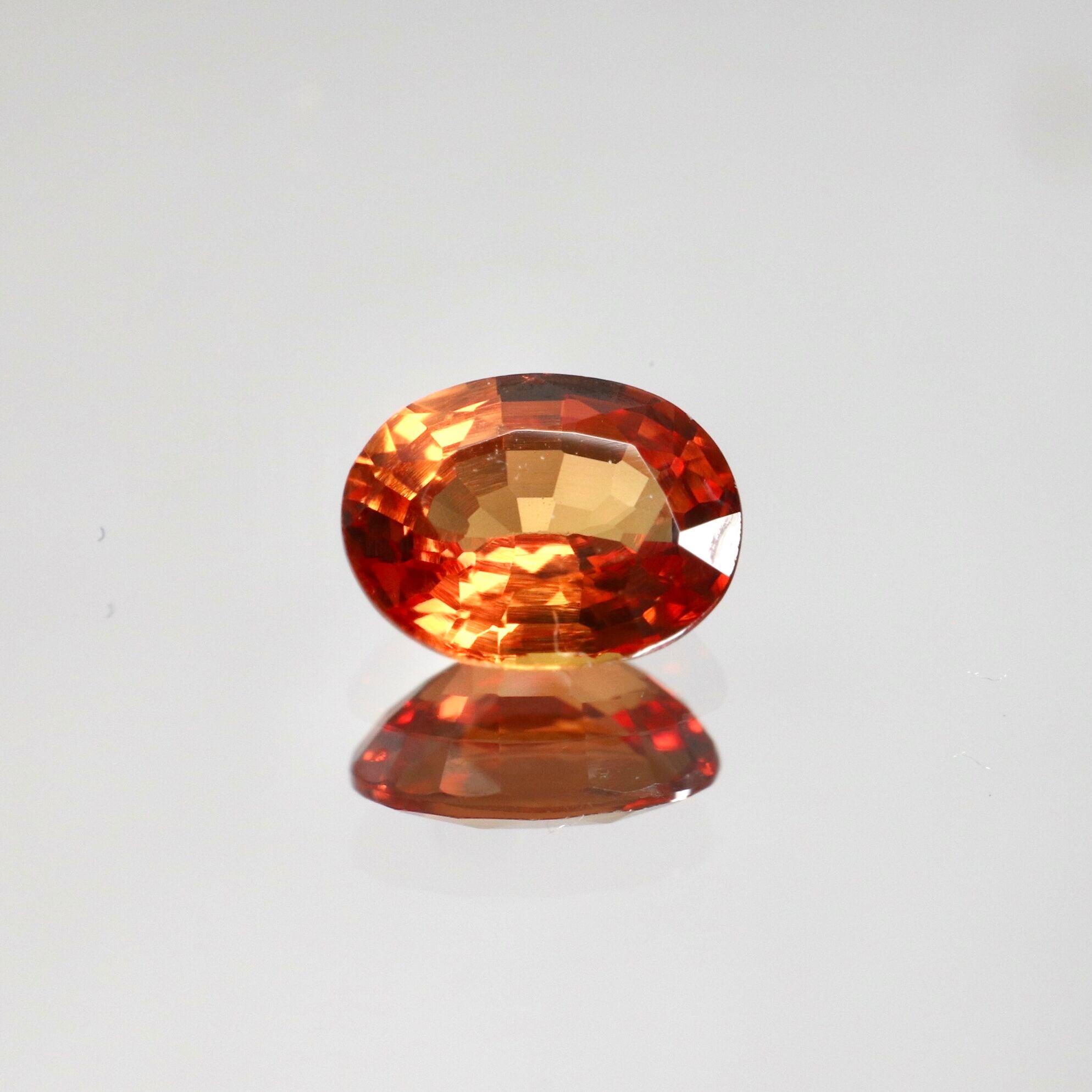 非加熱天然オレンジサファイア 1.229ct-