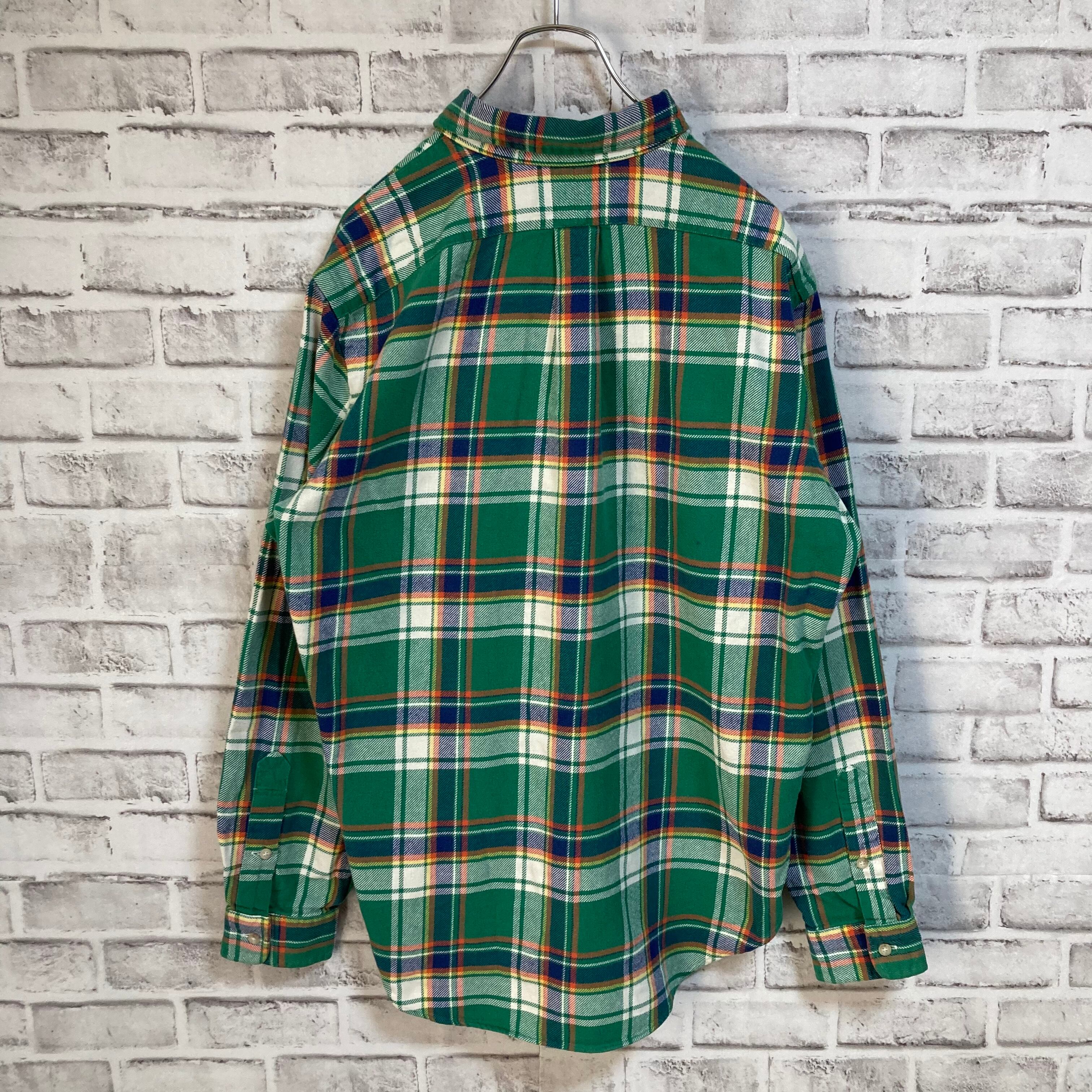 Ralph Lauren】L/S Check BD Shirt L相当 “ Classic FIT” 90s ラルフ