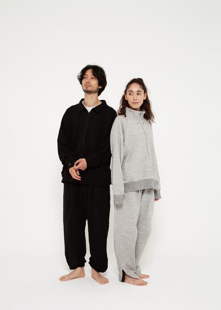 NOWHAW “Wide sweat pants” #black | BENTO