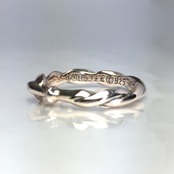 TRIANGLE BAND RING pink silver / トライアングルバンドリング・ピンクシルバー