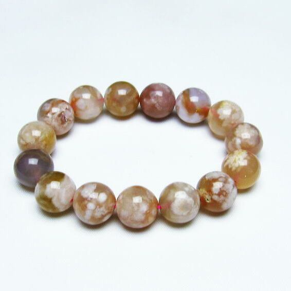 チェリーブロッサムアゲート ブレスレット 桜瑪瑙 14mm [M便 1/10] 111-24579