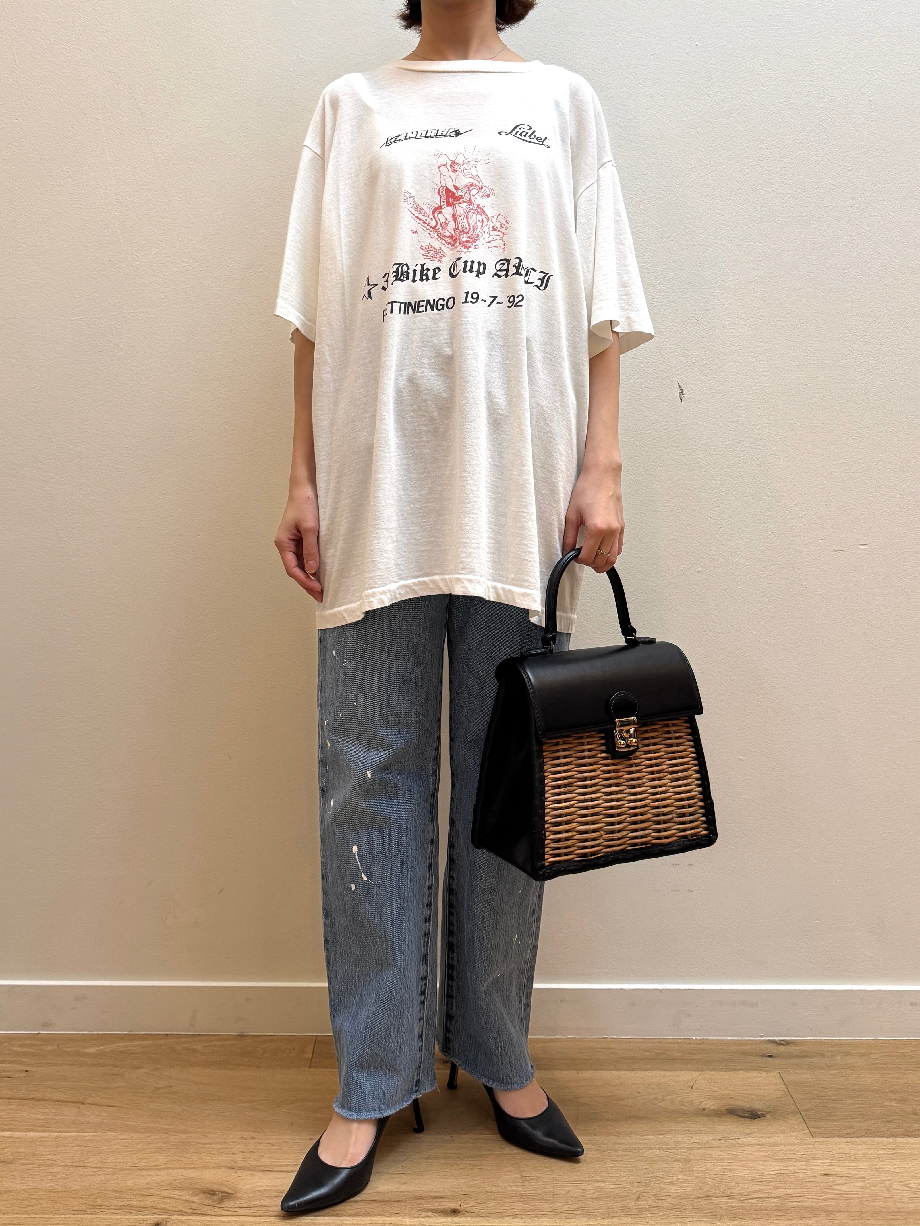 CU11-22 USED TEE "1992 BIKE CUP" -WHITE-