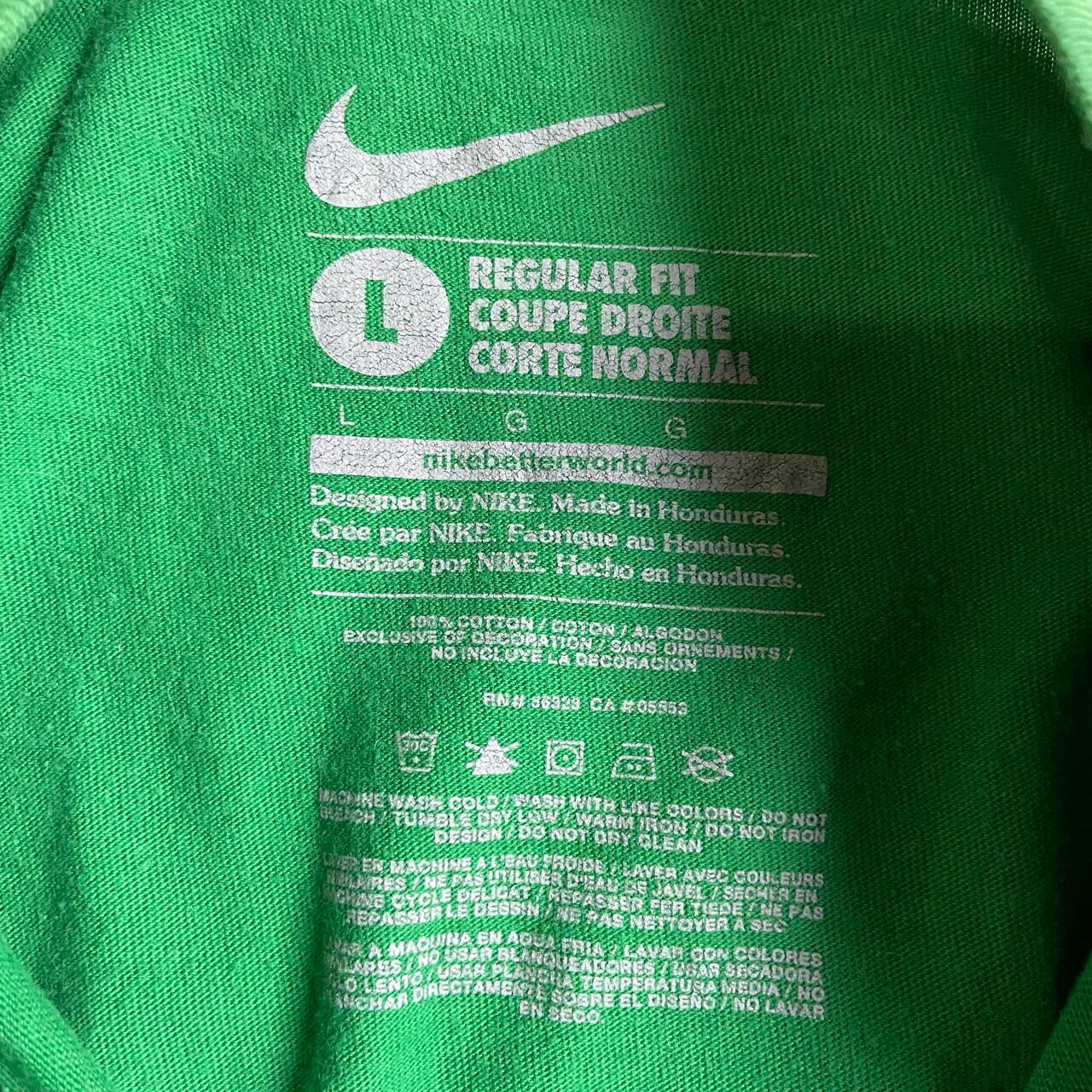 NIKE 72 ナイキ フロントロゴプリント Tシャツ メンズL 古着 グリーン 緑色【Tシャツ】 cave 古着屋【公式】古着通販サイト