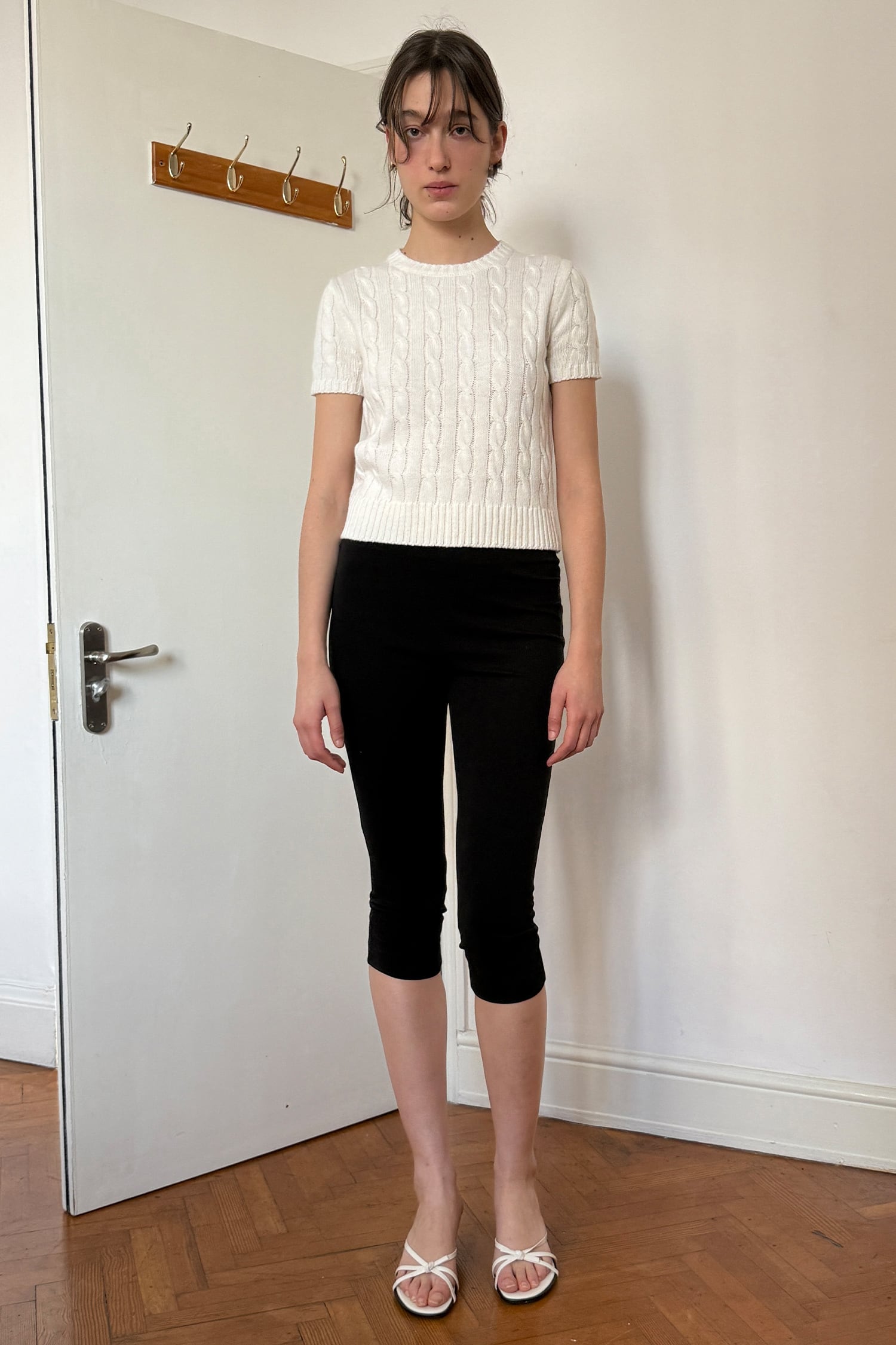 SINOON] Capri Leggings Pants (Black) 正規品 韓国ブランド