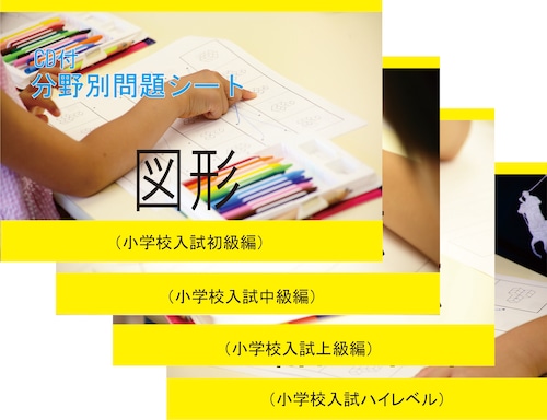 小学校入試分野別問題 図形 ４巻セット