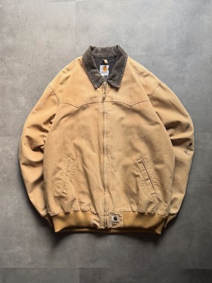 Carhartt ダックワークジャケット カーハート XL Tall タン コーデュロイ襟