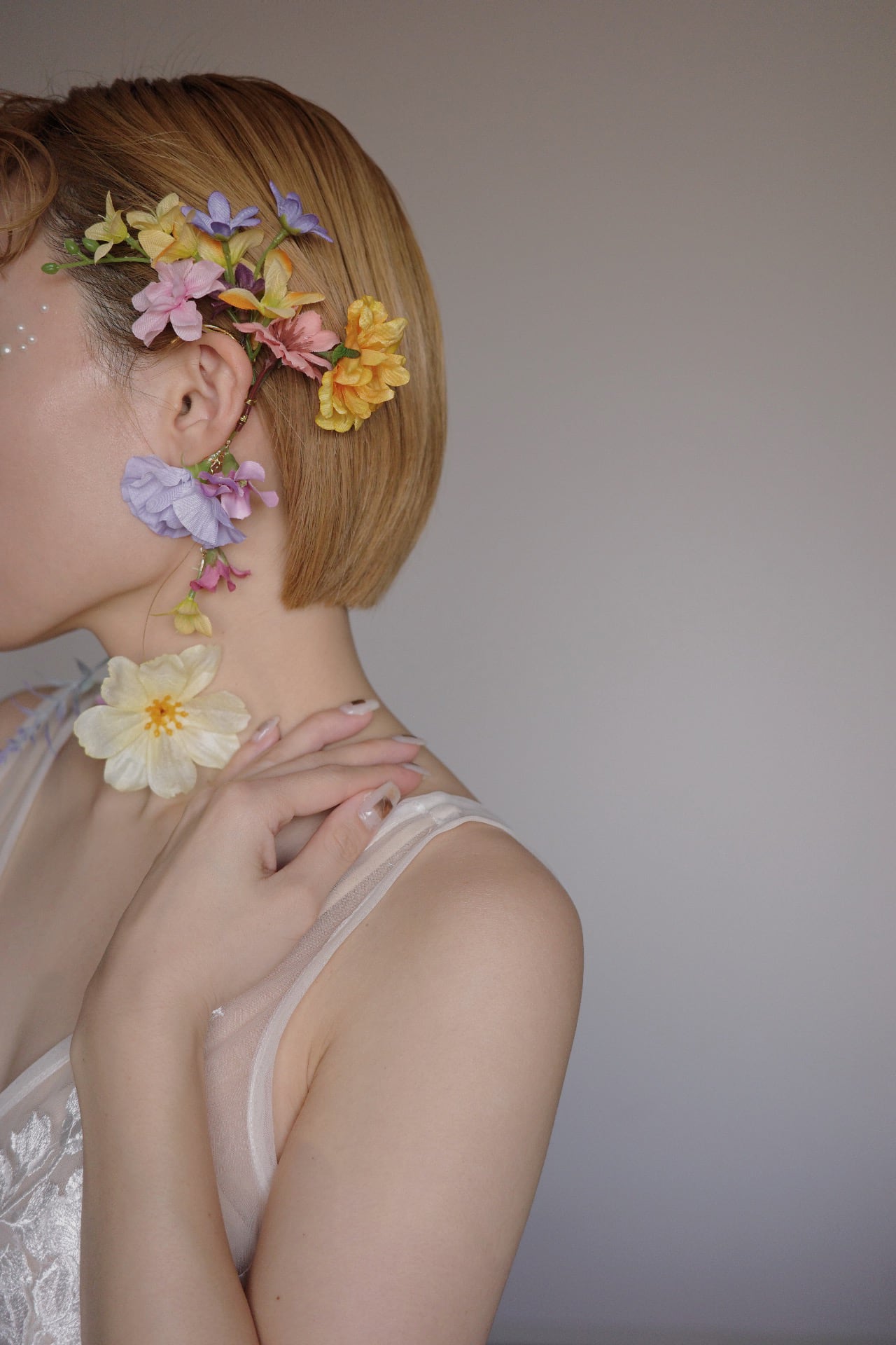 sassy. flower ear cuffs イヤーカフ イヤリング flower ear cuffs | sassy.