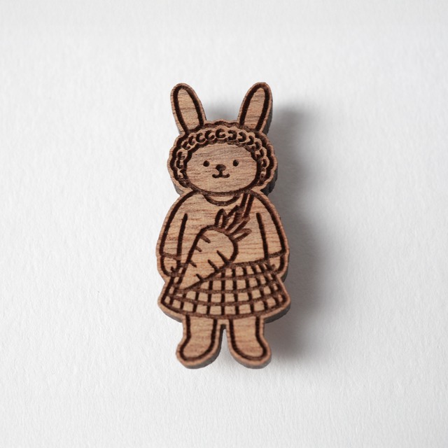 curly usagi（カーリーうさぎ）（Brooch）
