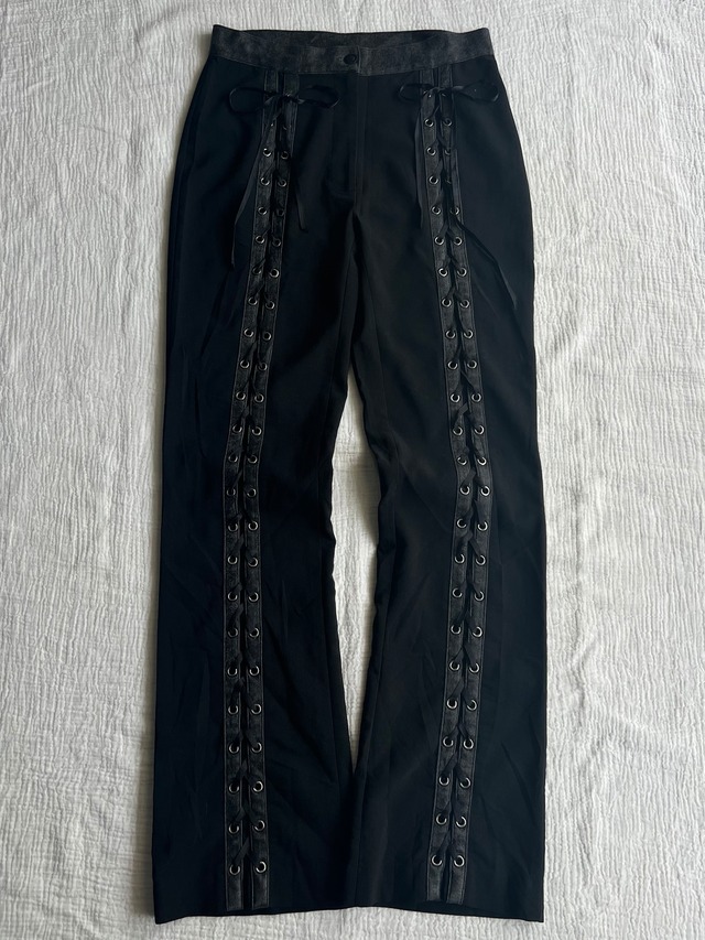 "unknown" Lace-up Flared Pants