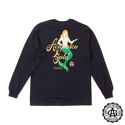 【ACAPULCO GOLD/アカプルコ ゴールド】MERMAID LS TEE 長袖Tシャツ / BLACK