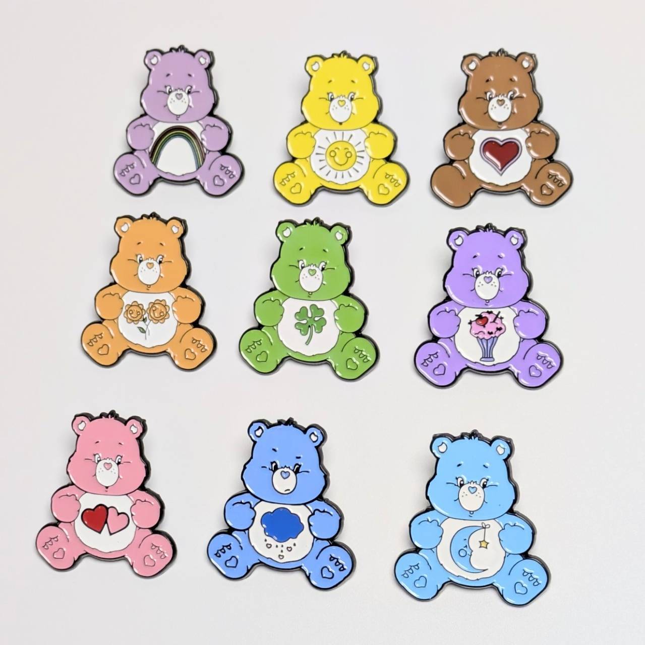 送料無料！ ★ピンズ PINS★ピンバッジ 【 Care Bears（ ケアベア ）】9P SET 〚アメリカン雑貨 アメトイ〛