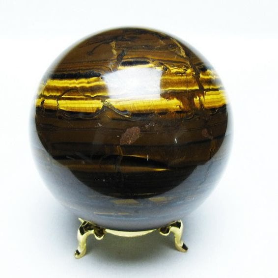 アイアンタイガーアイ 丸玉 73mm スフィア 一点物 151-8149