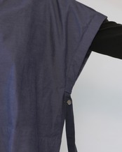 FOURAM - KAFTAN SHIRT ：Dark Purple｜カフタン／短丈／2段階スリーブ