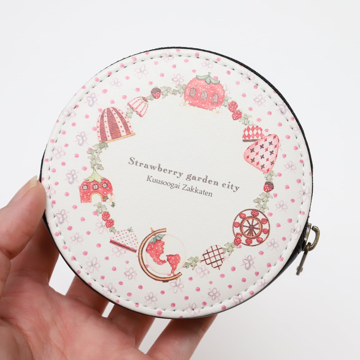 ミニコインケース「ストロベリーガーデンシティ」丸型ポーチ