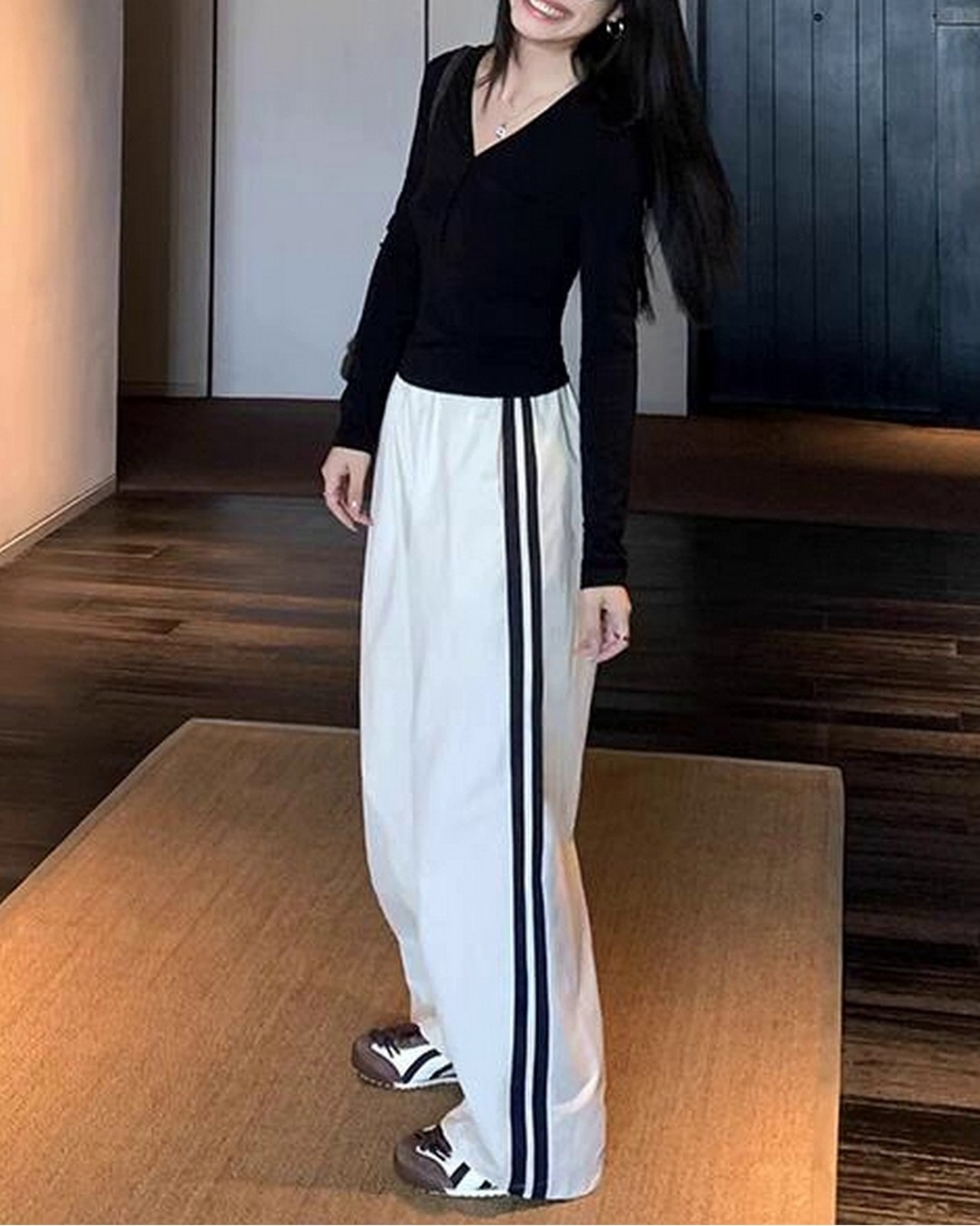 スウェットサイドラインパンツ 2color A0329 - 3