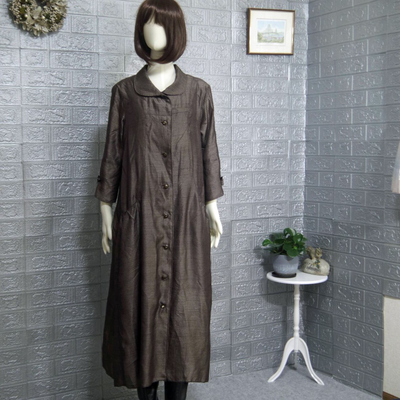 送料無料！！訳有安価アンダードレス付き着物リメイクコートワンピース  