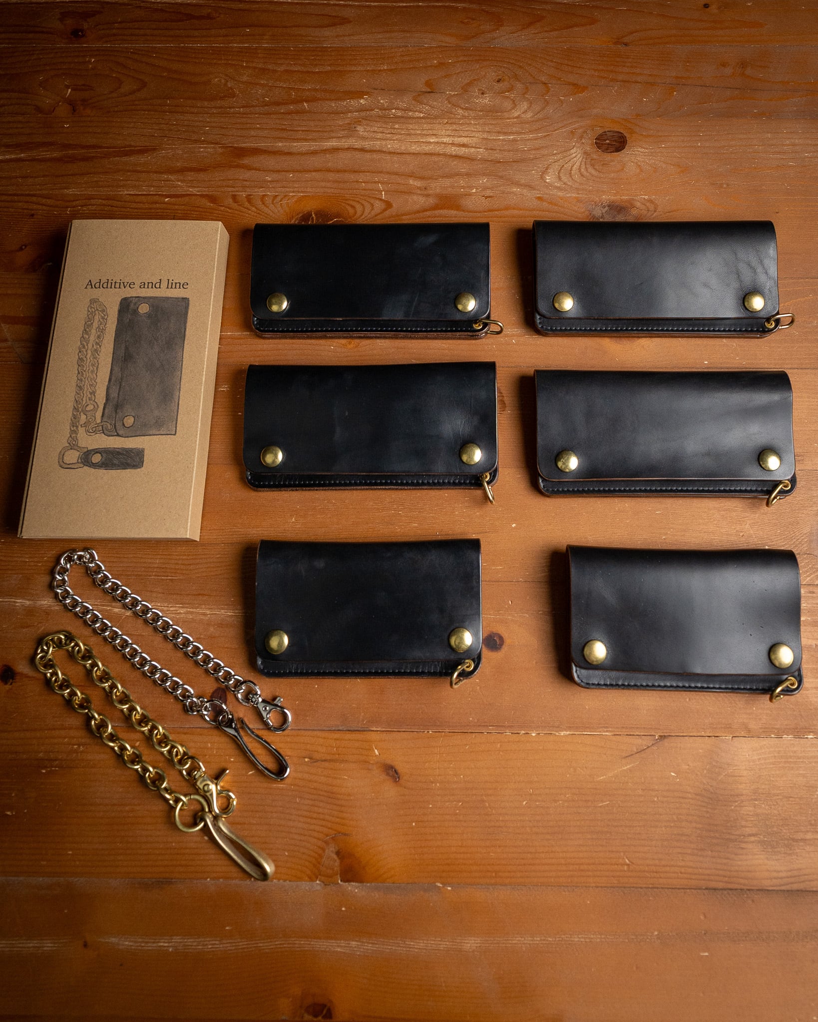 Additive and Line】Tracker Wallet TW-004 Horween Chromexcel 3層