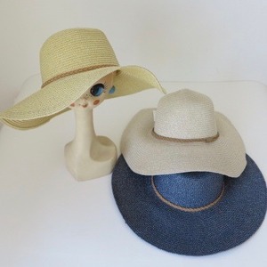 ラメ入りつば広ストローハットITALY：STR-139 ¥7,800+tax