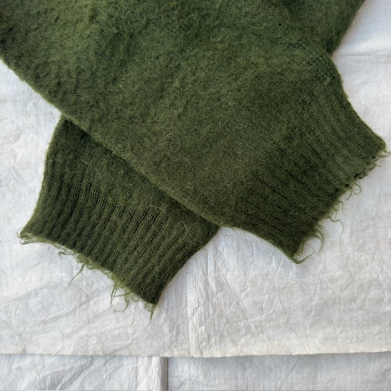 60s モヘアカーディガン モスグリーン 画像10