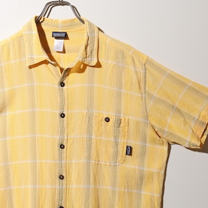 美品 L 10年 オンブレ A/C Yarn Dye Shirt Patagonia ACシャツ ヤーンダイ パタゴニア