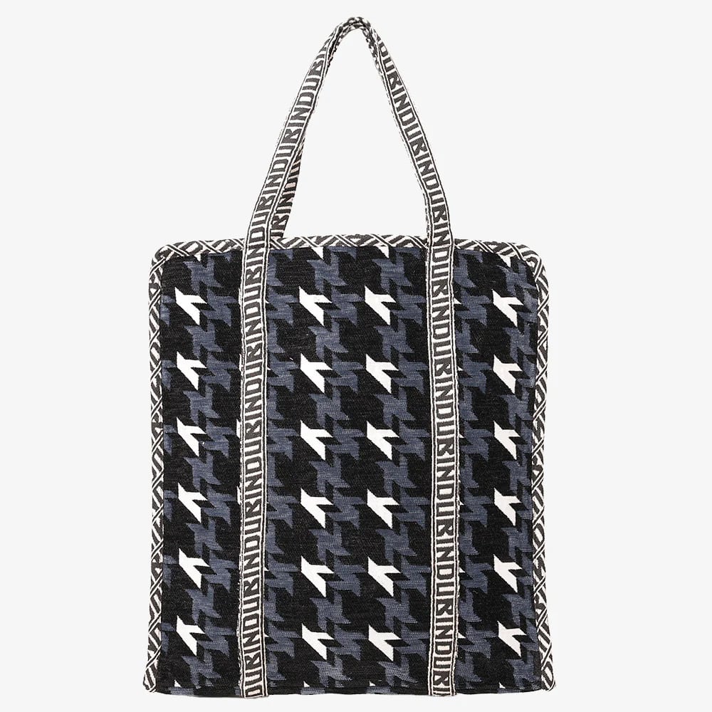 Bindu【ビンドゥ】NY Houndstooth ジャガード Vasarトートバッグ (BBB