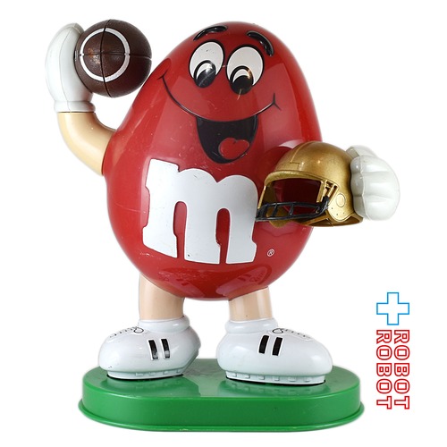 M&M's ディスペンサー レッド アメリカンフットボール エムアンドエムズ  ※難有り