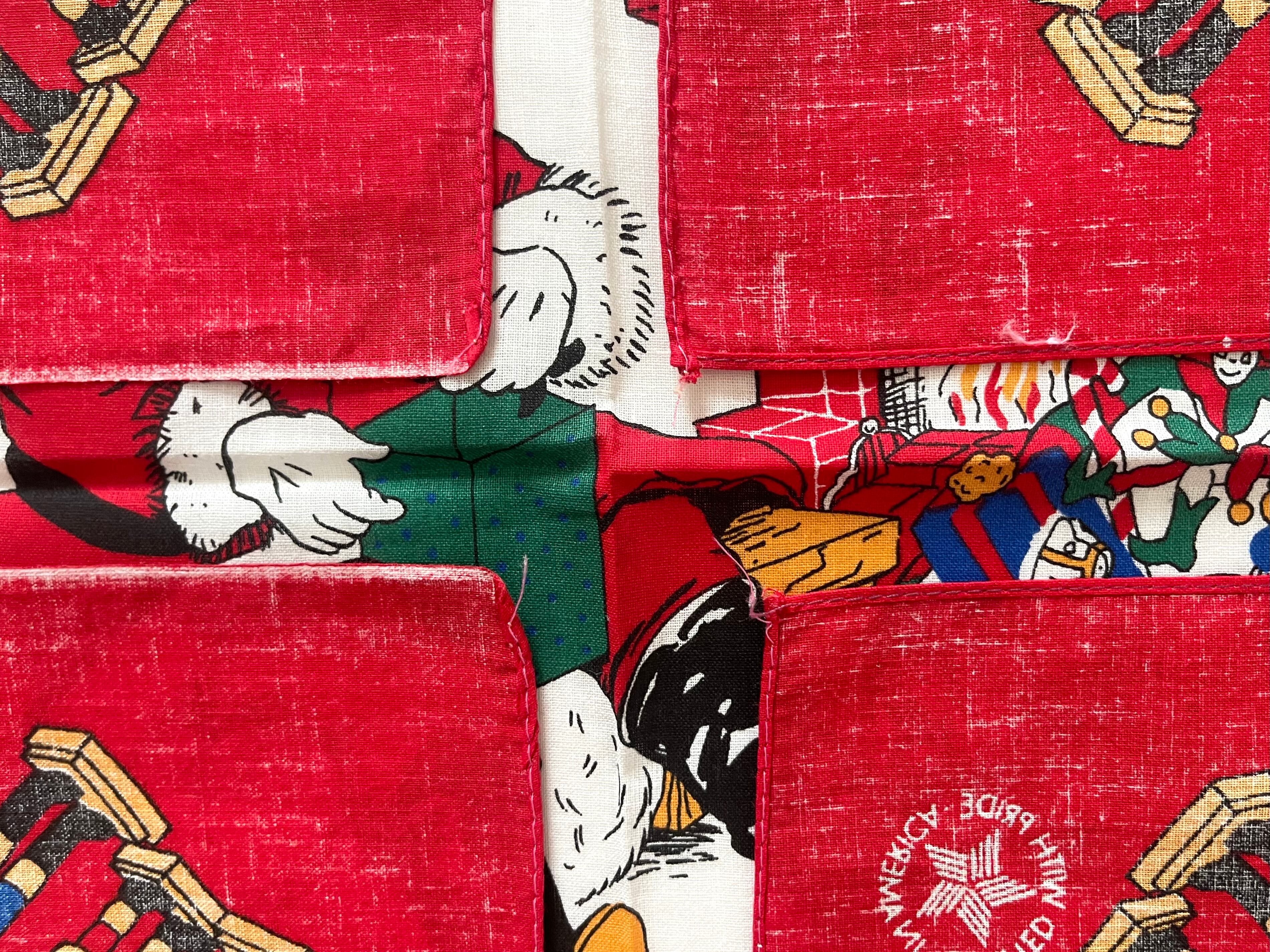 Deadstock】1980-90s RN16463 クリスマス ヴィンテージバンダナ MADE