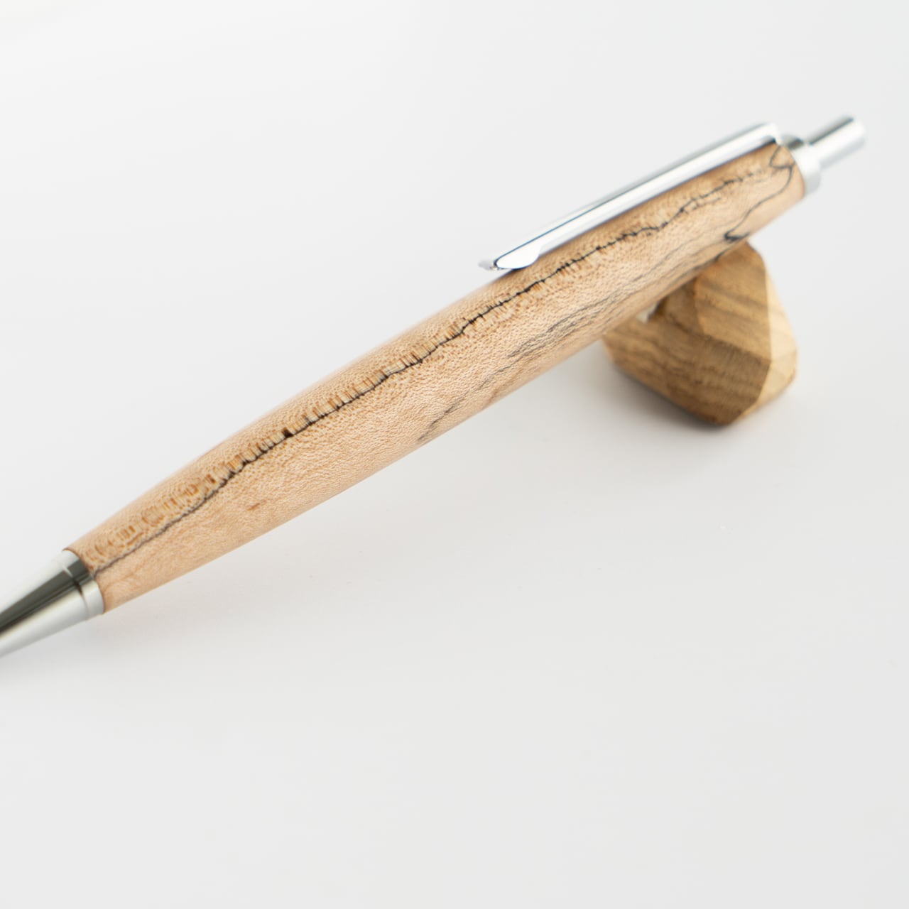 限定商品】【木軸ボールペン】楓（かえで）スポルテッド杢・縮み杢